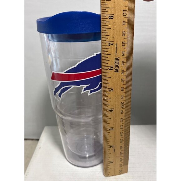 Buffalo Bills 24Oz Tumbler With Blue Lid NFL Officially Licensed 7.5"  Football - Picture 7 of 7